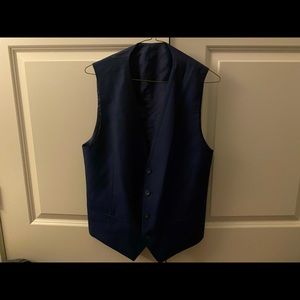 Hugo Boss Virgin Wool Vest 40R Blue